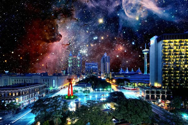 Astronomy & Space: San Antonio, Texas Carina Nebula Skyline by 5by5collective