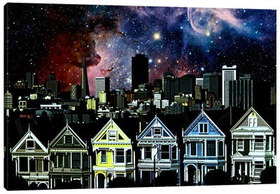 San Francisco, California Carina Nebula Skyline Canvas Art Print - Skylines Collection