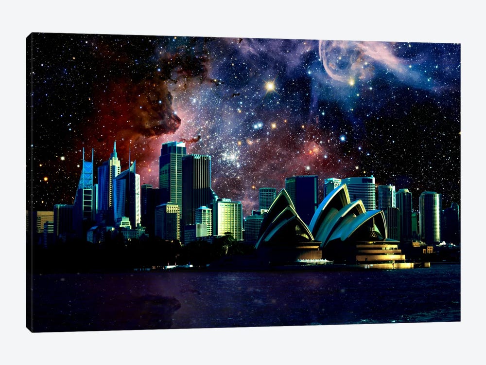 Sydney, Australia Carina Nebula Skyline by 5by5collective 1-piece Art Print
