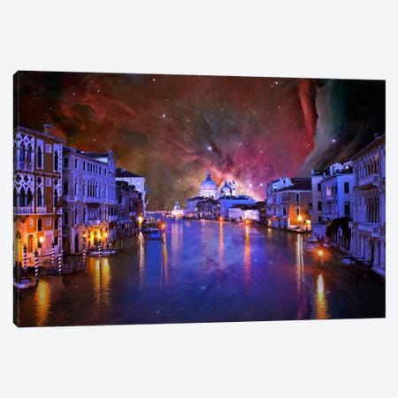 Venice, Italy Orion Nebula Skyline Canvas Print #SKY65} by 5by5collective Canvas Wall Art