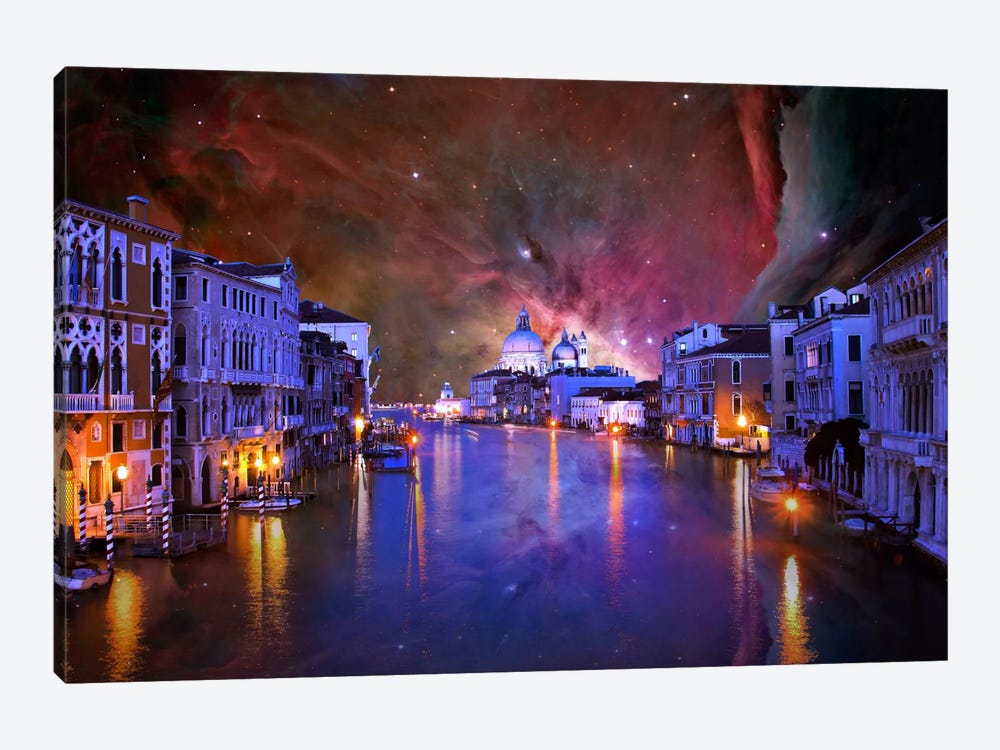 Venice, Italy Orion Nebula Skyline by 5by5collective 1-piece Art Print