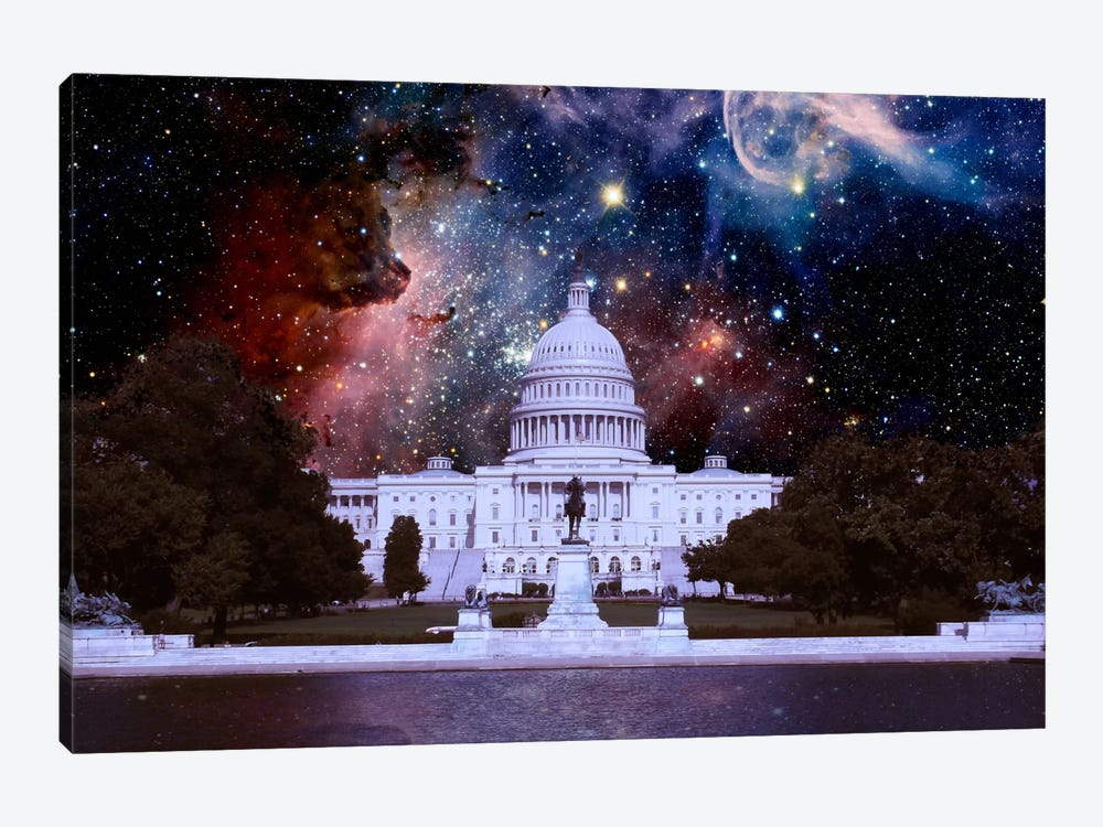 Washington, D.C. Carina Nebula Skyline by 5by5collective 1-piece Canvas Wall Art