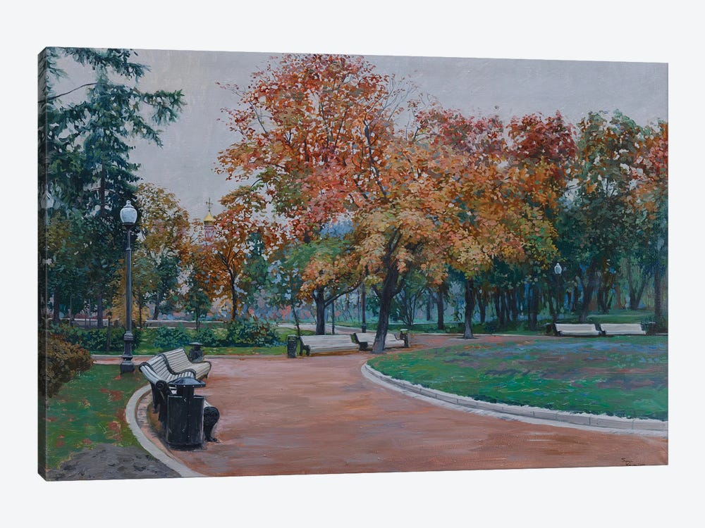 Near The Novodevichy Convent In The Park by Simon Kozhin 1-piece Art Print