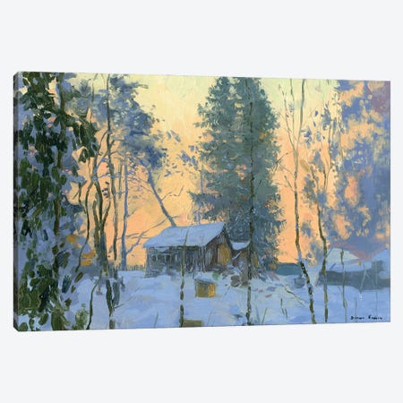 Fedoskino Frosty Morning Canvas Print #SKZ109} by Simon Kozhin Art Print