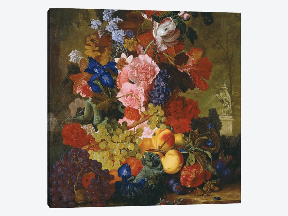 Imitation Of Flemish Painting Still Life With Flowers by Simon Kozhin 1-piece Art Print