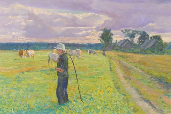 Artists Like Monet: Cowherd by Simon Kozhin