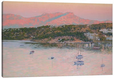 Bodrum Pink Sunrise Canvas Art Print - Simon Kozhin