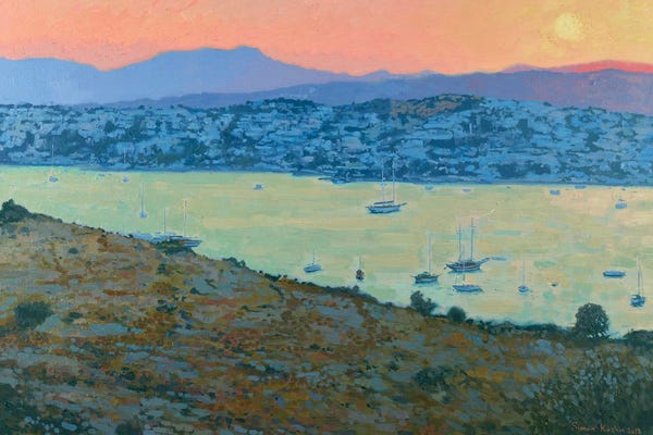 Artists Like Monet: Gumbet Bay At The End Of The Day by Simon Kozhin