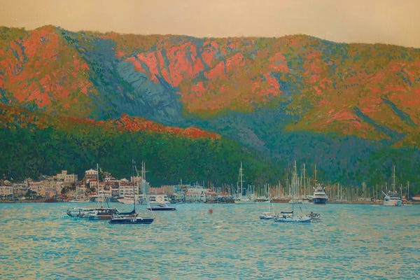 Harbors: Evening In Marmaris Turkey by Simon Kozhin