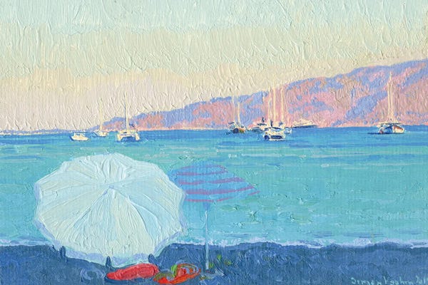 Artists Like Monet: Evening Marmaris Turkey by Simon Kozhin