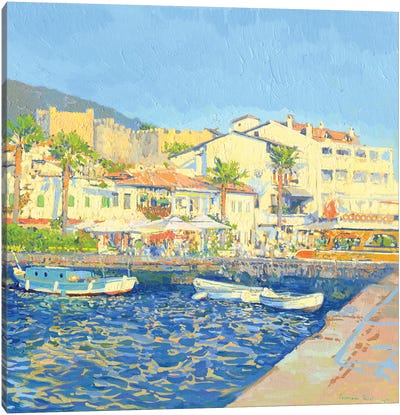 The Evening Sun The Port Of Marmaris Turkey Canvas Art Print - Harbor & Port Art