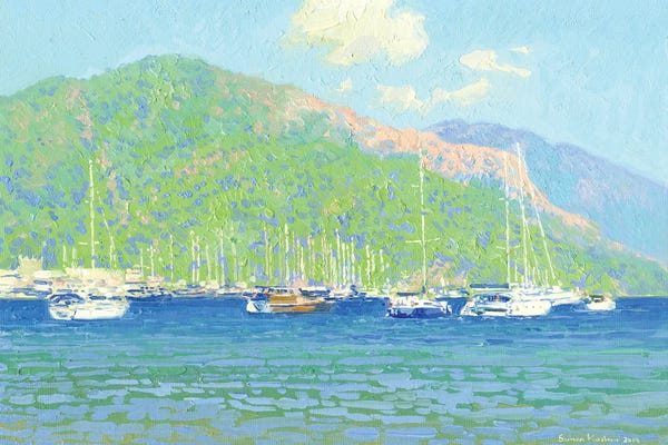 Simon Kozhin: Marmaris Harbour Turkey by Simon Kozhin