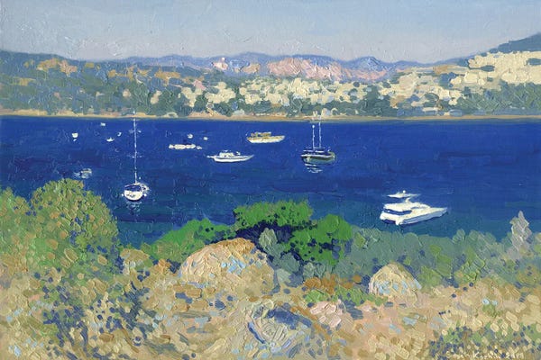 Harbors: Gumbet View From The Hill by Simon Kozhin