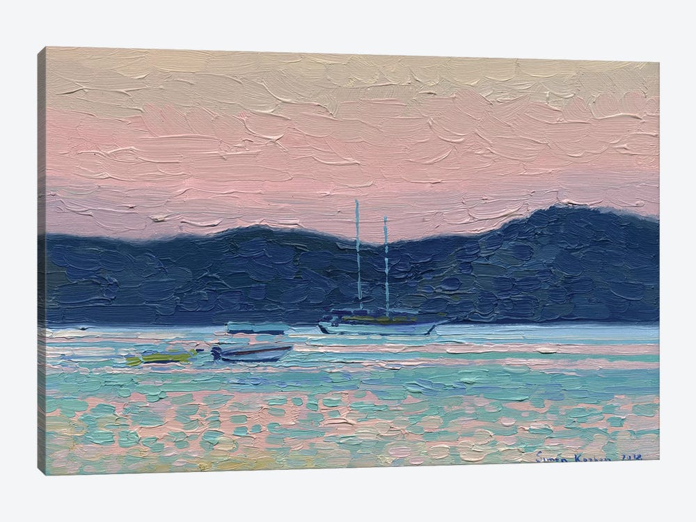 Sunset In Gumbet by Simon Kozhin 1-piece Canvas Artwork