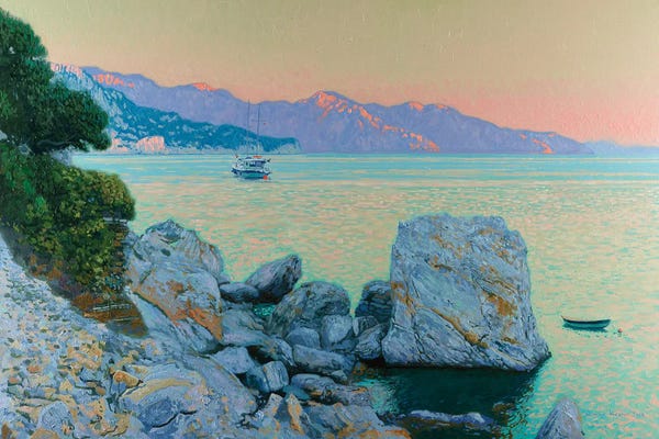 Rocky Beaches: Sunset In Turunc by Simon Kozhin