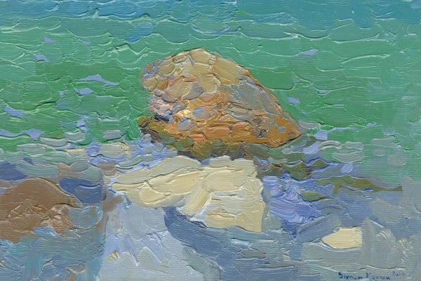 Turkey: Rocks By The Sea Beldibi Turkey by Simon Kozhin