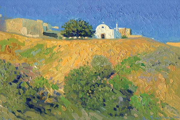 Simon Kozhin: Golden Evening Church Of St. Catherine by Simon Kozhin