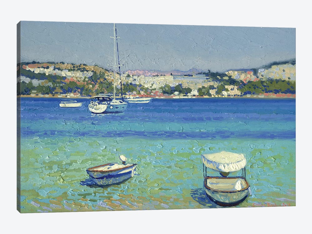 Boats Off The Coast Gumbet by Simon Kozhin 1-piece Canvas Art Print