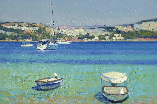 Harbors: Boats Off The Coast Gumbet by Simon Kozhin