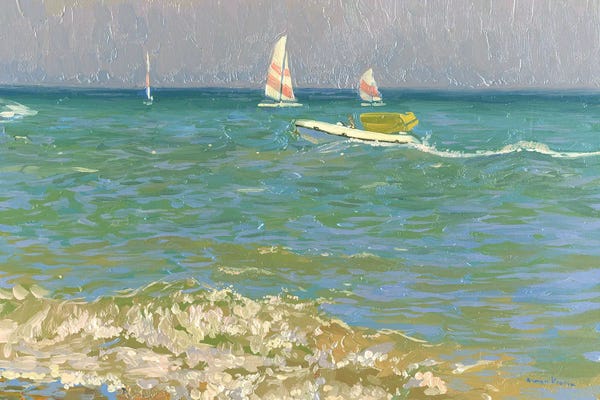 Artists Like Monet: Sailing Regatta by Simon Kozhin