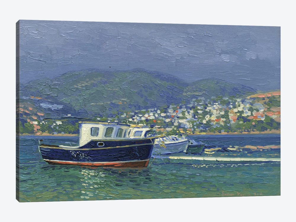 Fishing Longboat by Simon Kozhin 1-piece Canvas Artwork