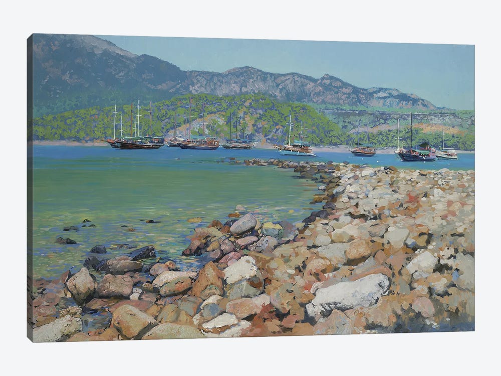 Sunny's Harbor by Simon Kozhin 1-piece Canvas Print