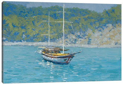 Turkey Yacht Canvas Art Print - Simon Kozhin