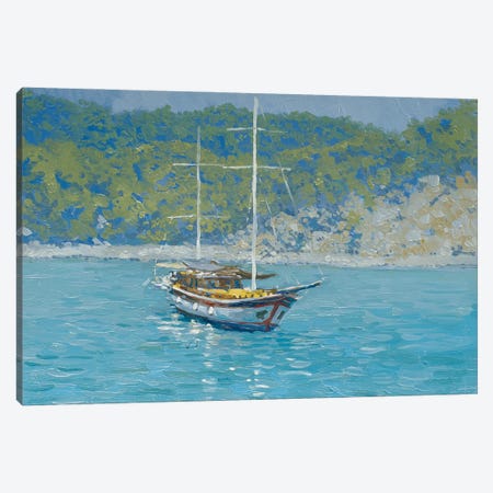 Turkey Yacht Canvas Print #SKZ168} by Simon Kozhin Art Print