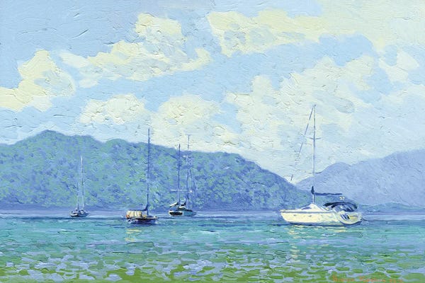 Marmaris: Yachts In The Bay Marmaris Turkey by Simon Kozhin