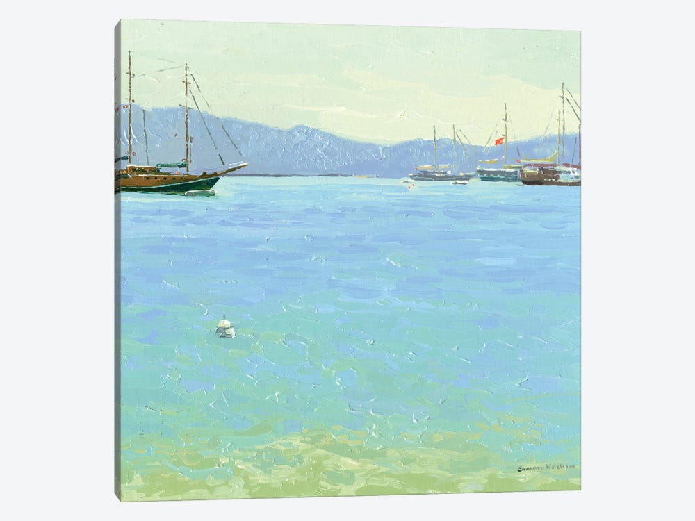 Bodrum The Harbor by Simon Kozhin 1-piece Canvas Print