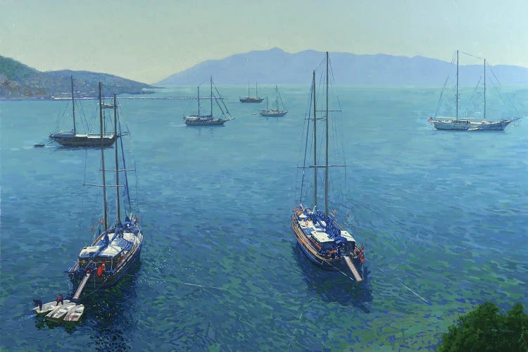 The Yachts Bodrum by Simon Kozhin wall art
