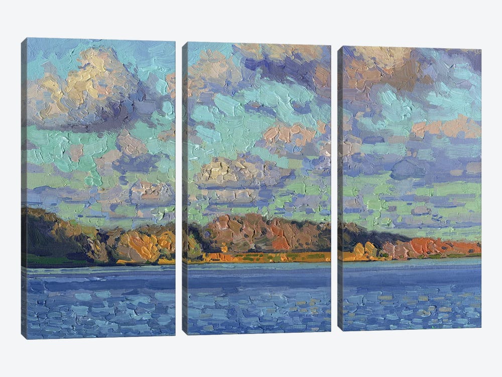 Tsaritsyno Clouds Over The Water by Simon Kozhin 3-piece Art Print