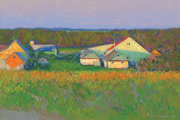 Simon Kozhin: Houses In Chamzinka by Simon Kozhin