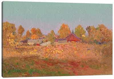 Chamzinka At Sunset September Canvas Art Print - Artists Like Monet