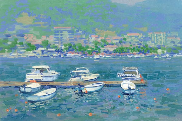 Boats In The Port Of Budva Montenegro