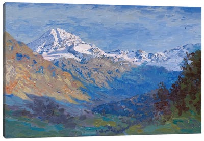 Monteratch's Glacier The Alps Canvas Art Print - Simon Kozhin