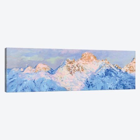 The Last Ray Swiss Mountains Canvas Print #SKZ201} by Simon Kozhin Canvas Wall Art