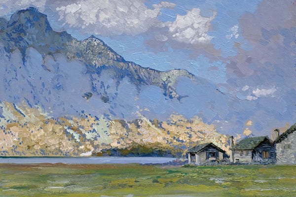 Snowy Mountains: Sils Maria Izola by Simon Kozhin