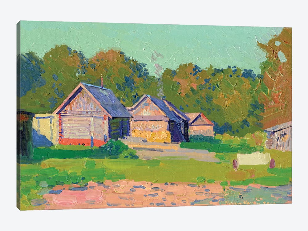 Bathhouses In The Evening Andreevskoe by Simon Kozhin 1-piece Canvas Artwork