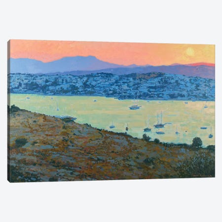 Gumbet Bay On The Slope Of The Day Canvas Print #SKZ216} by Simon Kozhin Canvas Art