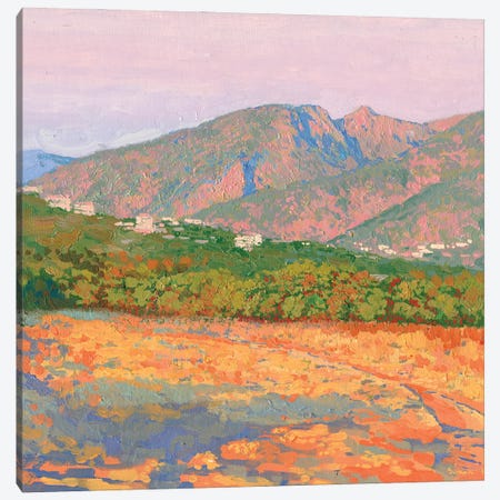 Sunset In The Mountains Of Malia Crete Canvas Print #SKZ21} by Simon Kozhin Canvas Wall Art