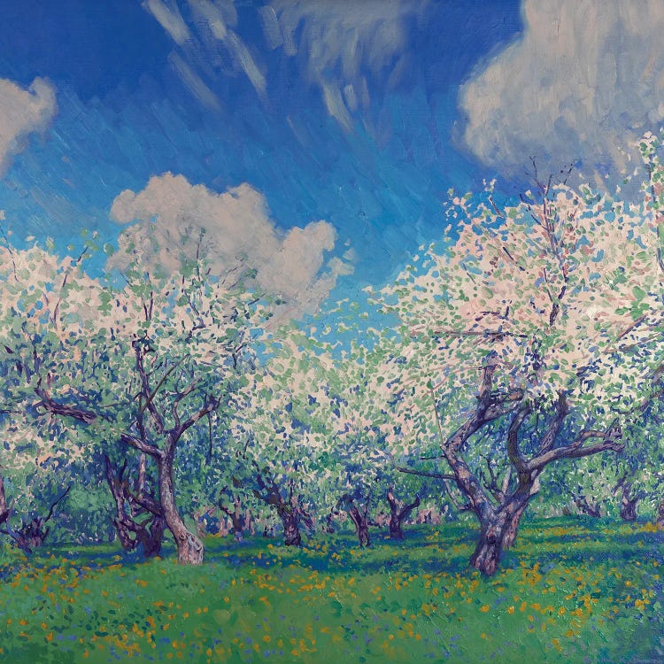 Blooming Apple Trees In May by Simon Kozhin wall art