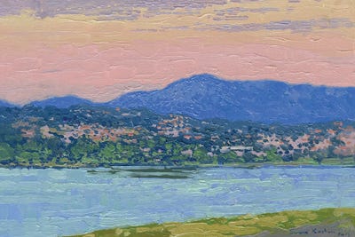 Sunset Canone Corfu Greece by Simon Kozhin canvas print