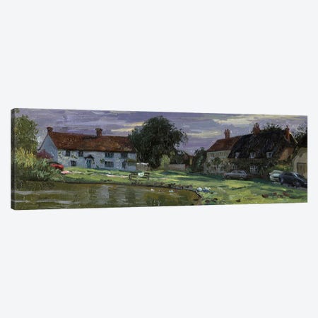 Haddenham Buckingham Shire Village Pond Canvas Print #SKZ230} by Simon Kozhin Art Print