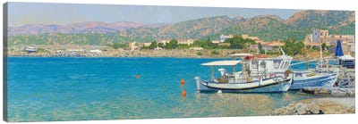 Gulf Of Malia Crete Canvas Art Print - Yachts