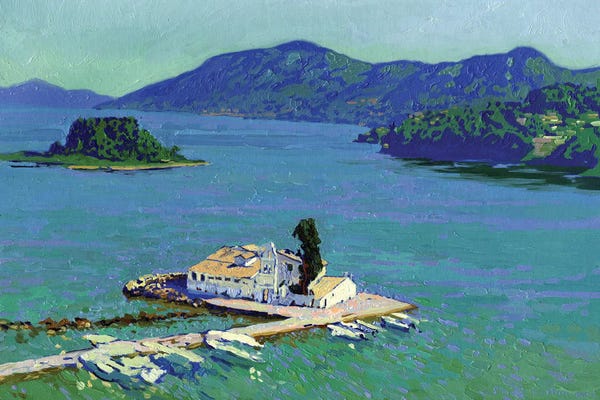 Yachts: Vlacherna Monastery by Simon Kozhin