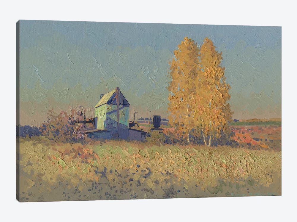 October Evening At The Farm by Simon Kozhin 1-piece Canvas Wall Art