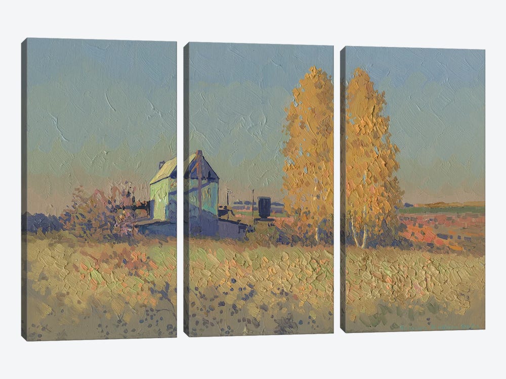 October Evening At The Farm by Simon Kozhin 3-piece Canvas Artwork