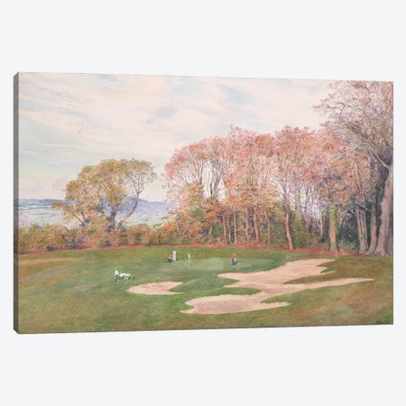 Powercourt Estate. Playing Golf Canvas Print #SKZ247} by Simon Kozhin Art Print