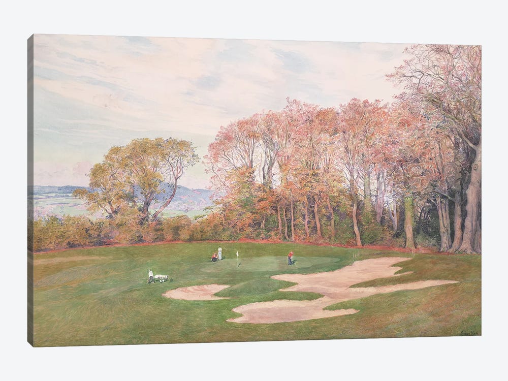 Powercourt Estate. Playing Golf by Simon Kozhin 1-piece Canvas Artwork